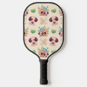 Adorable Dog Muster Pickleball Schläger (Vorderseite)