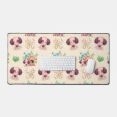 Adorable Dog Muster Schreibtischunterlage (Tastatur & Maus)