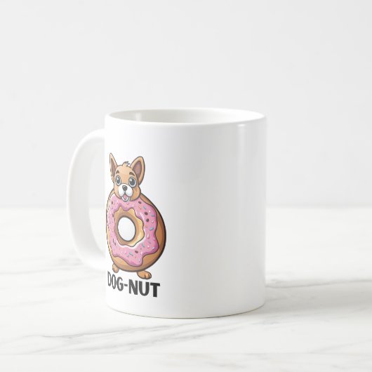 Adorable Dog Nut Kaffeetasse (Vorderseite Links)