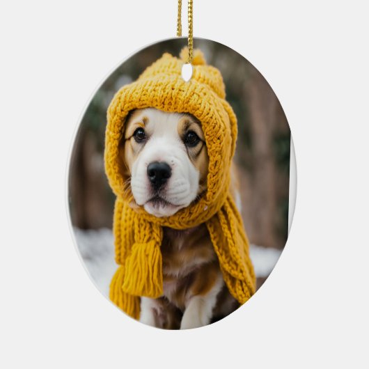 "Adorable Dog Ornaments - Ideal für Hundefreunde" Keramik Ornament (Rechts)