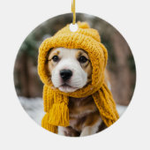 "Adorable Dog Ornaments - Ideal für Hundefreunde" Keramik Ornament (Hinten)