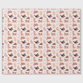 Adorable Dog Pattern Gift Wrap for All Occasions Geschenkpapier (Flach)
