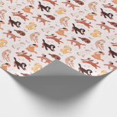 Adorable Dog Pattern Gift Wrap for All Occasions Geschenkpapier (Ecke)