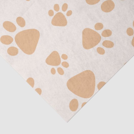 Adorable Dog Paw Print Seidenpapier (Ausschnitt)