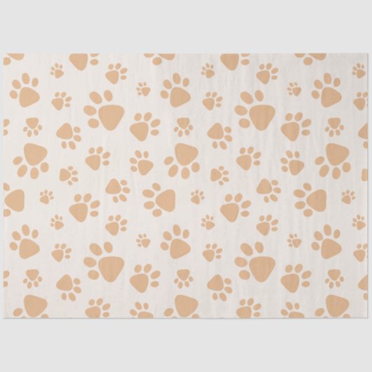 Adorable Dog Paw Print Seidenpapier (Vorderseite)