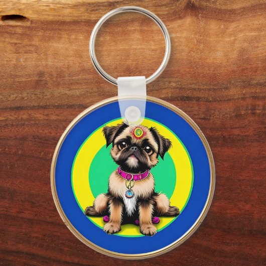 Adorable Dog Schlüsselanhänger (Rückseite)