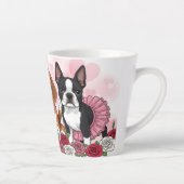 Adorable Dog Trio Roses Pet Lover Milchtasse (Rechts)