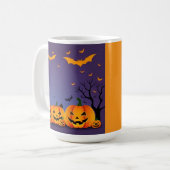 Adorable Dog Wear Lila Wizard Hat Kaffeetasse (Vorderseite Links)