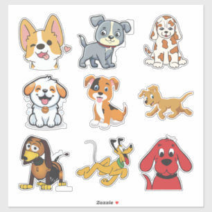 Adorable Doggie Sticker Set-Perfekt für Heimtierli