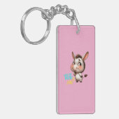 Adorable Donkey für Weihnachten 2024 - Perfektes G Schlüsselanhänger (Vorderseite links)