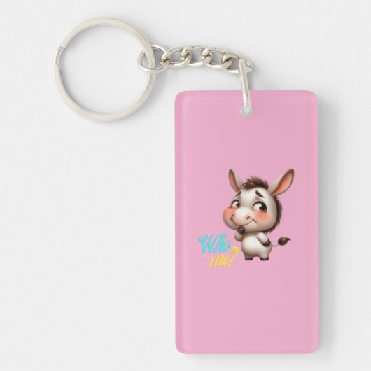 Adorable Donkey für Weihnachten 2024 - Perfektes G Schlüsselanhänger (Vorderseite)