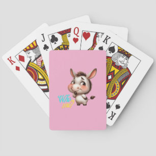 Adorable Donkey für Weihnachten 2024 - Perfektes G Spielkarten