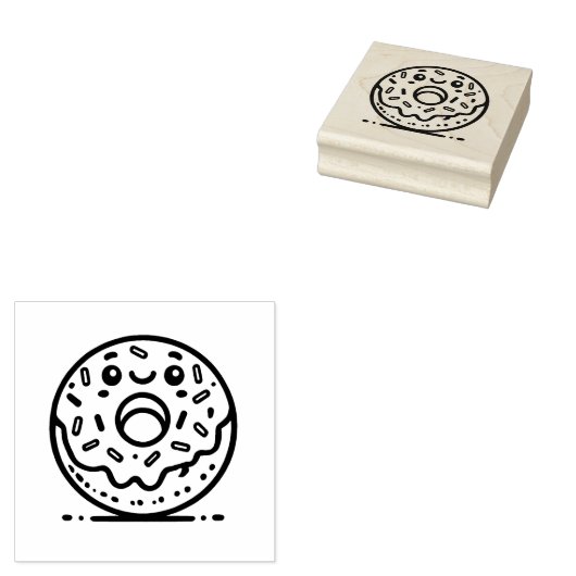 Adorable Donut Gummistempel (Stempel)