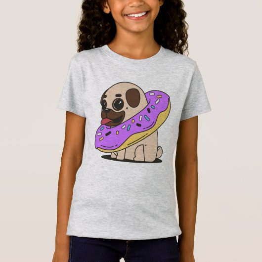 Adorable Donut Mops T-Shirt (Vorderseite)