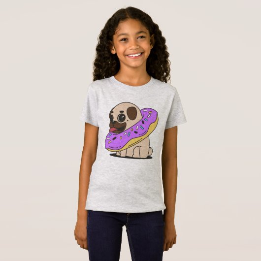 Adorable Donut Mops T-Shirt (Vorne ganz)