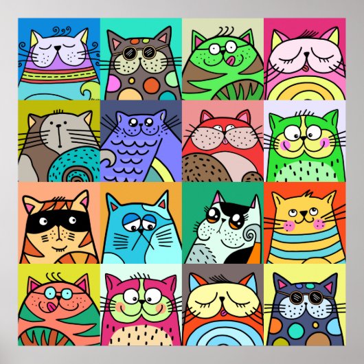 Adorable Doodle Pet Cat Community Poster (Vorne)