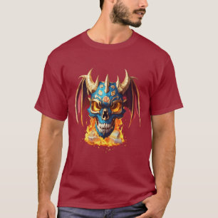 Adorable Dragon Mascot Skull - Ultra-Realistisch T-Shirt