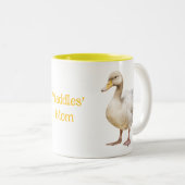 Adorable Duck Zweifarbige Tasse (VorderseiteRechts)