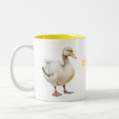 Adorable Duck Zweifarbige Tasse (Links)