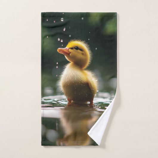 "Adorable Duckling im Regen Handtuch (Handtuch)