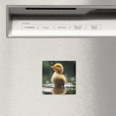 "Adorable Duckling im Regen Magnet (In Situ (Geschirrspüler))