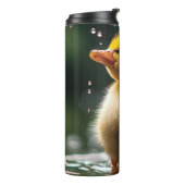 "Adorable Duckling im Regen Thermosbecher (Nach links gedreht)