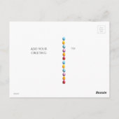 Adorable Duckling Straw Hat Easter Egg Flowers Postkarte (Rückseite)