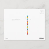 Adorable Duckling Strohhalm Ostereier Blume Postkarte (Rückseite)