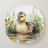 Adorable Ducklings Baby Ducks Rundes Kissen (Vorderseite)