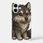 Adorable Dürre Wolf Phone Case (Rückseite)