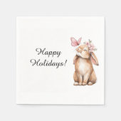 Adorable Easter a cute bunny Serviette (Vorderseite)