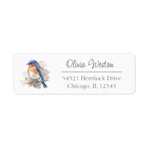 Adorable Eastern Bluebird Rustikale Wasserfarbe