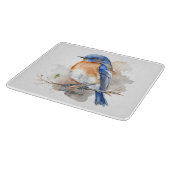 Adorable Eastern Bluebird Wasserfarbe Schneidebrett (Ecke)