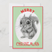 Adorable Eichhörnchen - Frohe Weihnachten (Vorderseite)