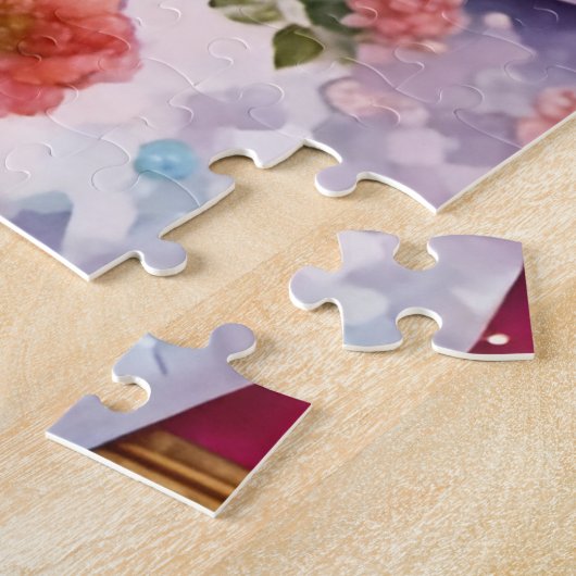 Adorable Einhorn im Bad Puzzle (Seite)