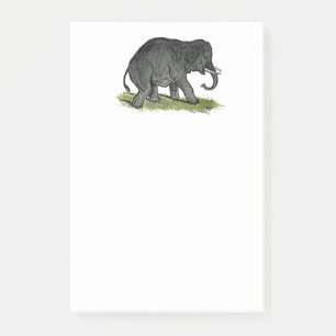 Adorable Elefant Cartoon, Niedlicher Zoofreund Post-it Klebezettel