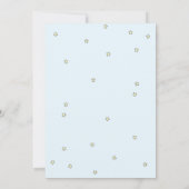 Adorable Elefant, Wolken, SternenBaby-Dusche Einladung (Rückseite)