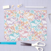 Adorable Elefanten und Blume Seidenpapier (Handwerk)