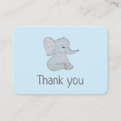 Adorable Elefantendusche Dank Karte (Vorderseite)