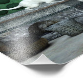 Adorable Elefantenkatzen Fotodruck (Ecke)