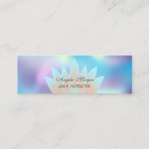 Adorable Elegante Chic Lotus Mini Visitenkarte