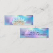 Adorable Elegante Chic Lotus Mini Visitenkarte (Vorne/Hinten)