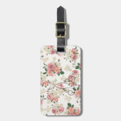 Adorable elegante Kleidung, florales Muster Person Gepäckanhänger (Vorderseite vertikal)