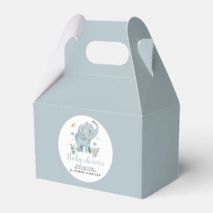 Adorable Elephant Blue Baby Boy Dusche Geschenkschachtel