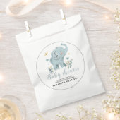 Adorable Elephant Blue Baby Boy Dusche Geschenktütchen (Ausgeschnitten)