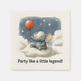 🎈Adorable Elephant Celebration Napkins 🐘✨ Serviette