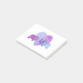 Adorable Elephant-Liebe Post-it Klebezettel (angewinkelt)