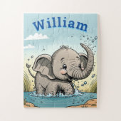 Adorable Elephant Name Jigsaw Puzzle (Vertikal)