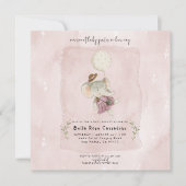 Adorable Elephant Rustic Boho Baby Dusche Save The Date (Vorderseite)