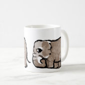 Adorable Elephant-Tasse Kaffeetasse (VorderseiteRechts)